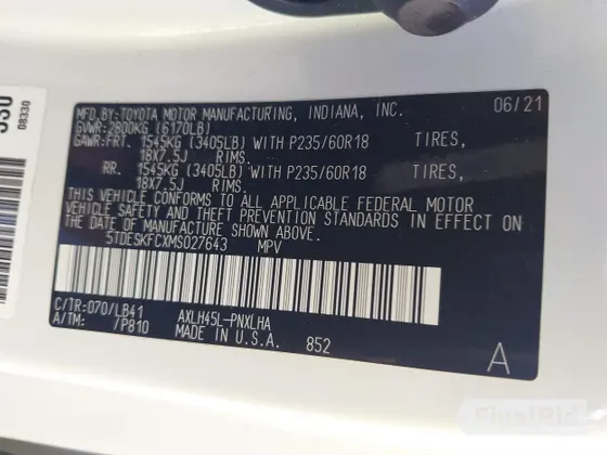2021 Toyota Sienna Platinum