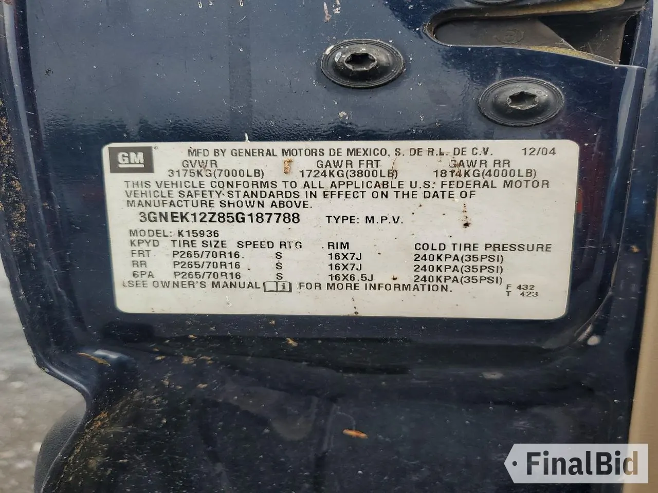 2005 Chevrolet Avalanche Z71