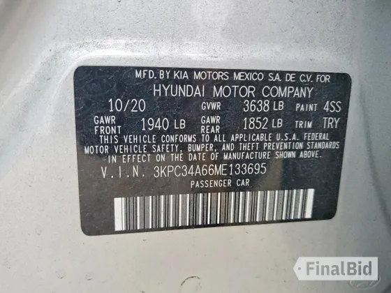 2021 Hyundai Accent Limited