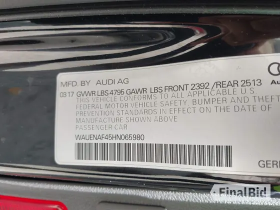 2017 Audi A4 Premium Plus