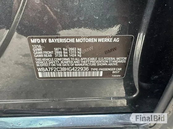 2017 BMW 7 Series ALPINA B7 xDrive
