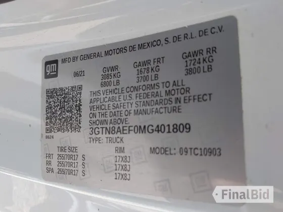 2021 GMC Sierra 1500
