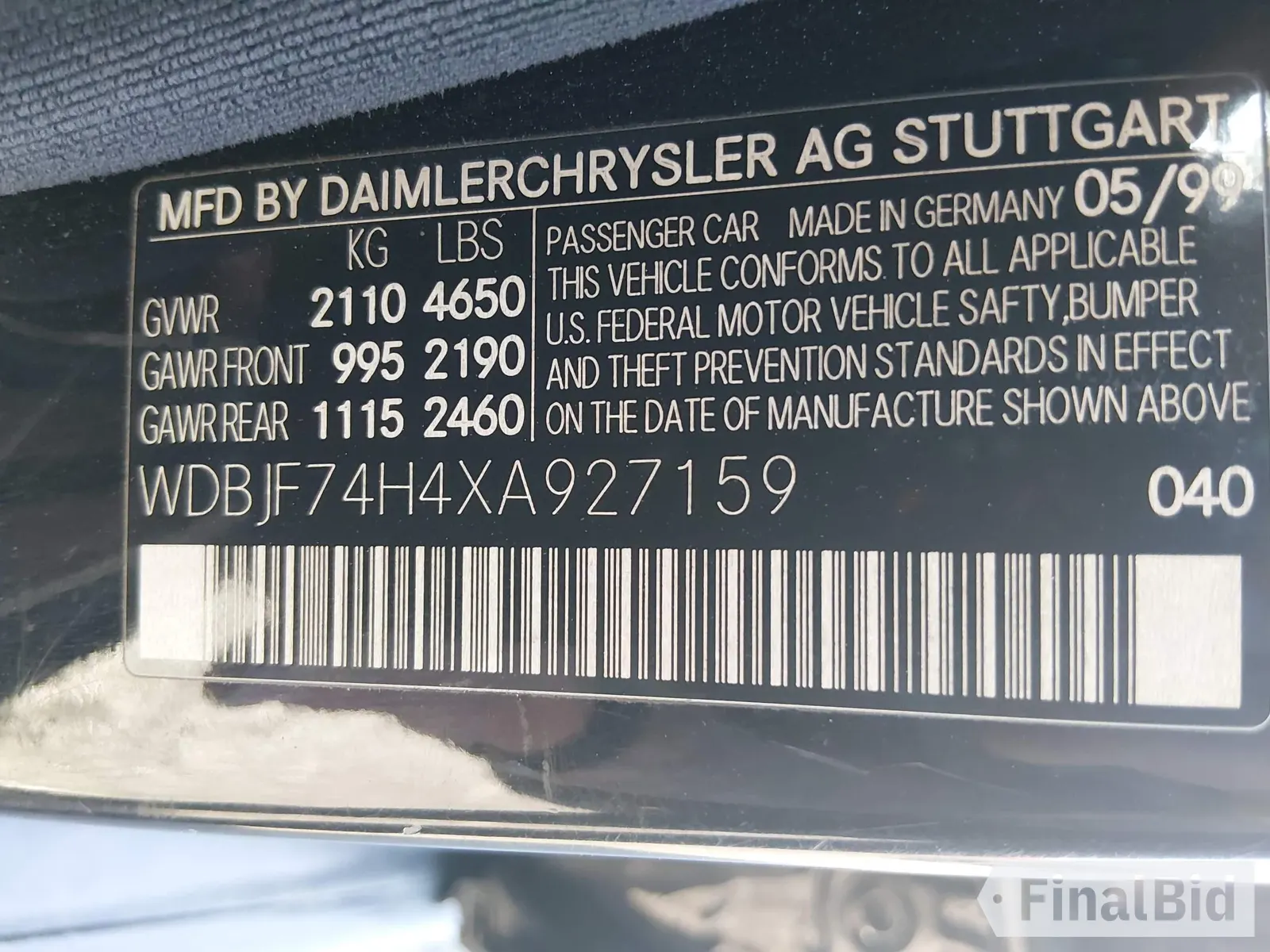 1999 Mercedes-Benz E