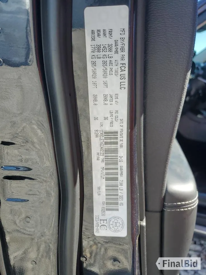 2016 Dodge Durango Citadel Anodized Platinum