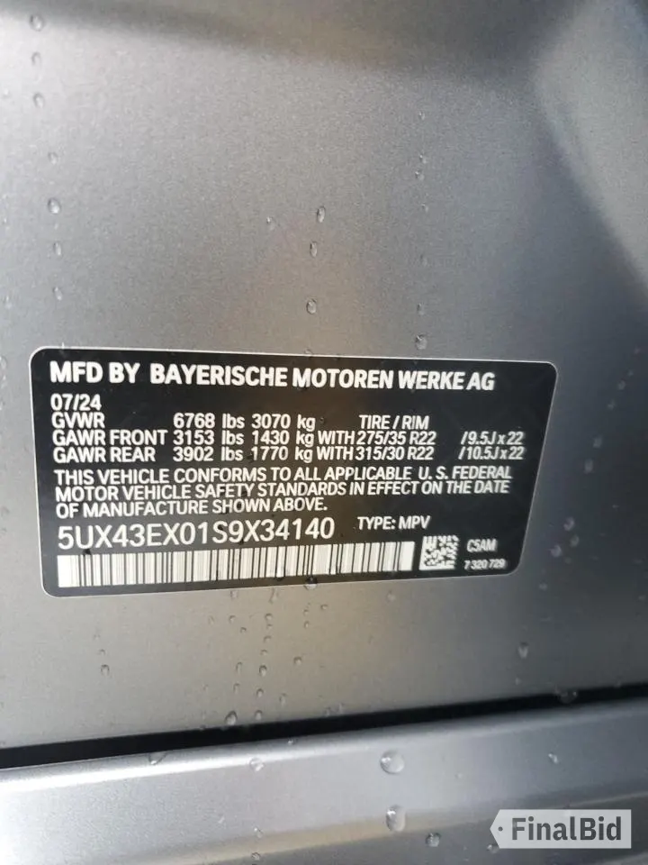 2025 BMW X6 M60i