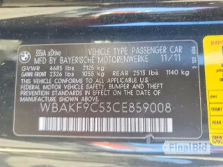 2012 BMW 3 Series 335i xDrive