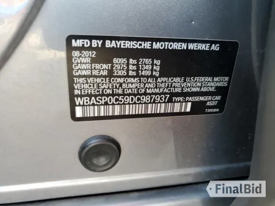 2013 BMW 5 Series 550i Gran Turismo xDrive