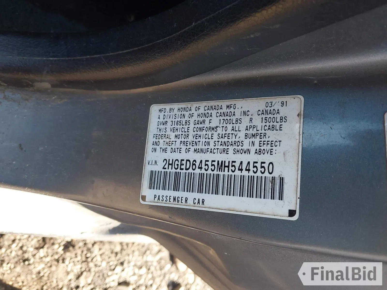 1991 Honda Civic DX
