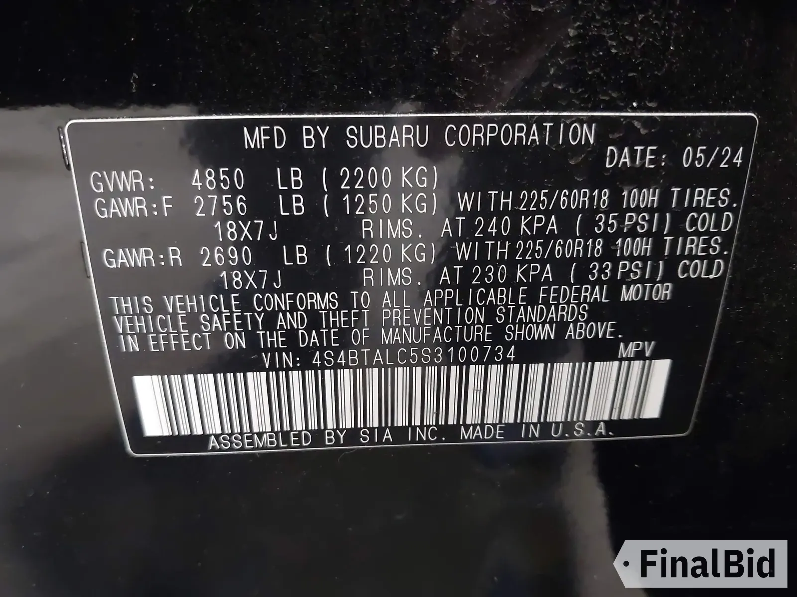 2025 Subaru Outback Onyx