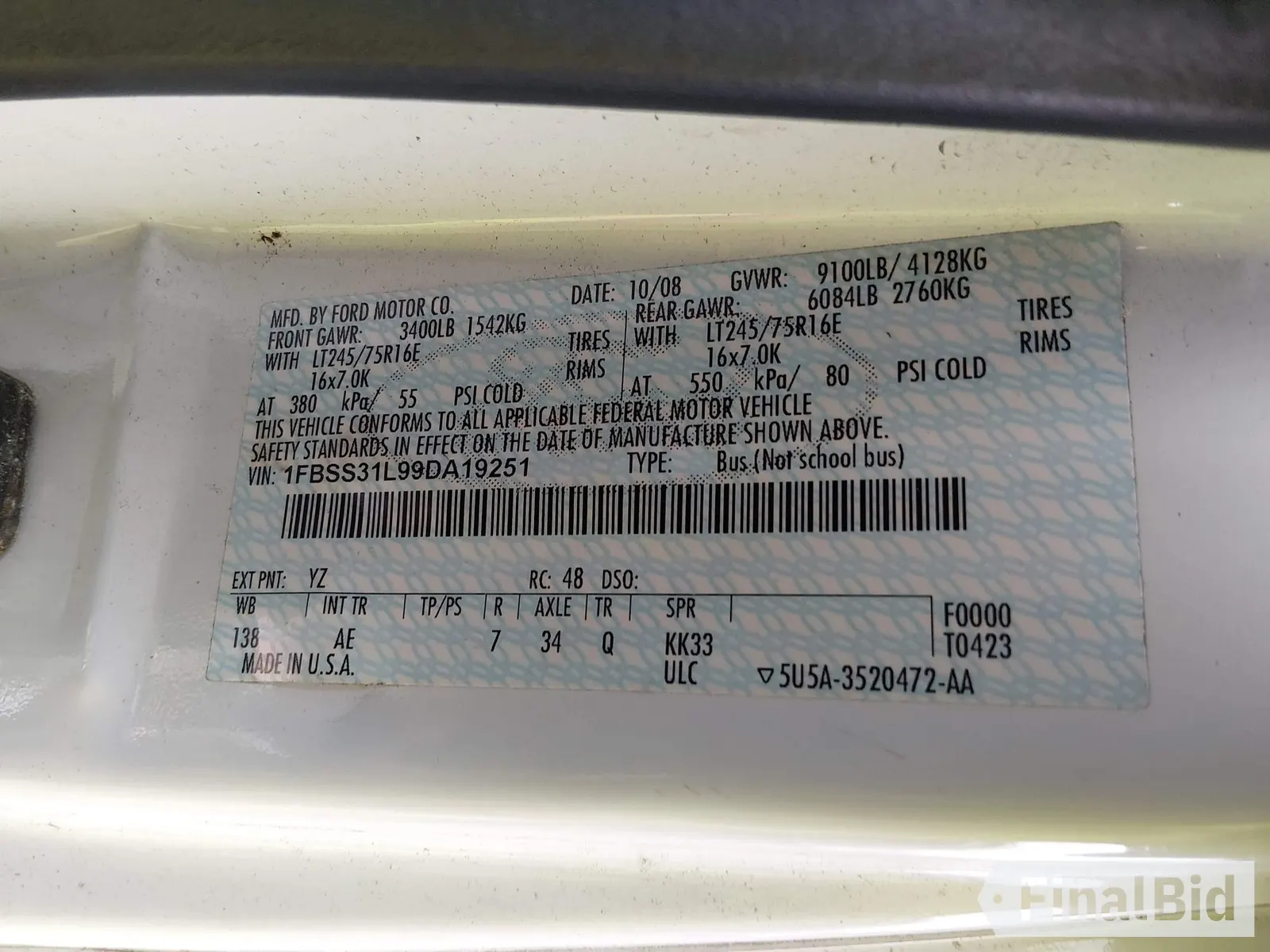 2009 Ford Econoline Passenger XL