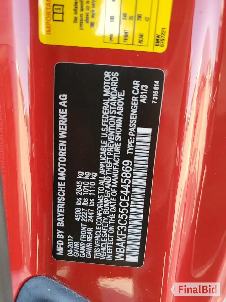 2012 BMW 3 Series 328i xDrive