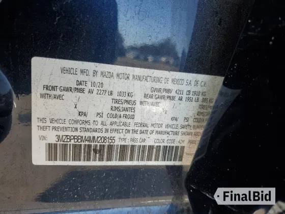 2021 Mazda 3 Select
