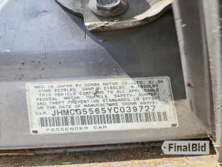 2000 Honda Accord EX