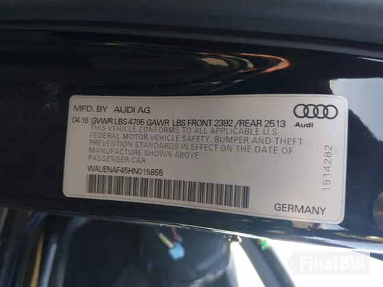 2017 Audi A4 Premium Plus