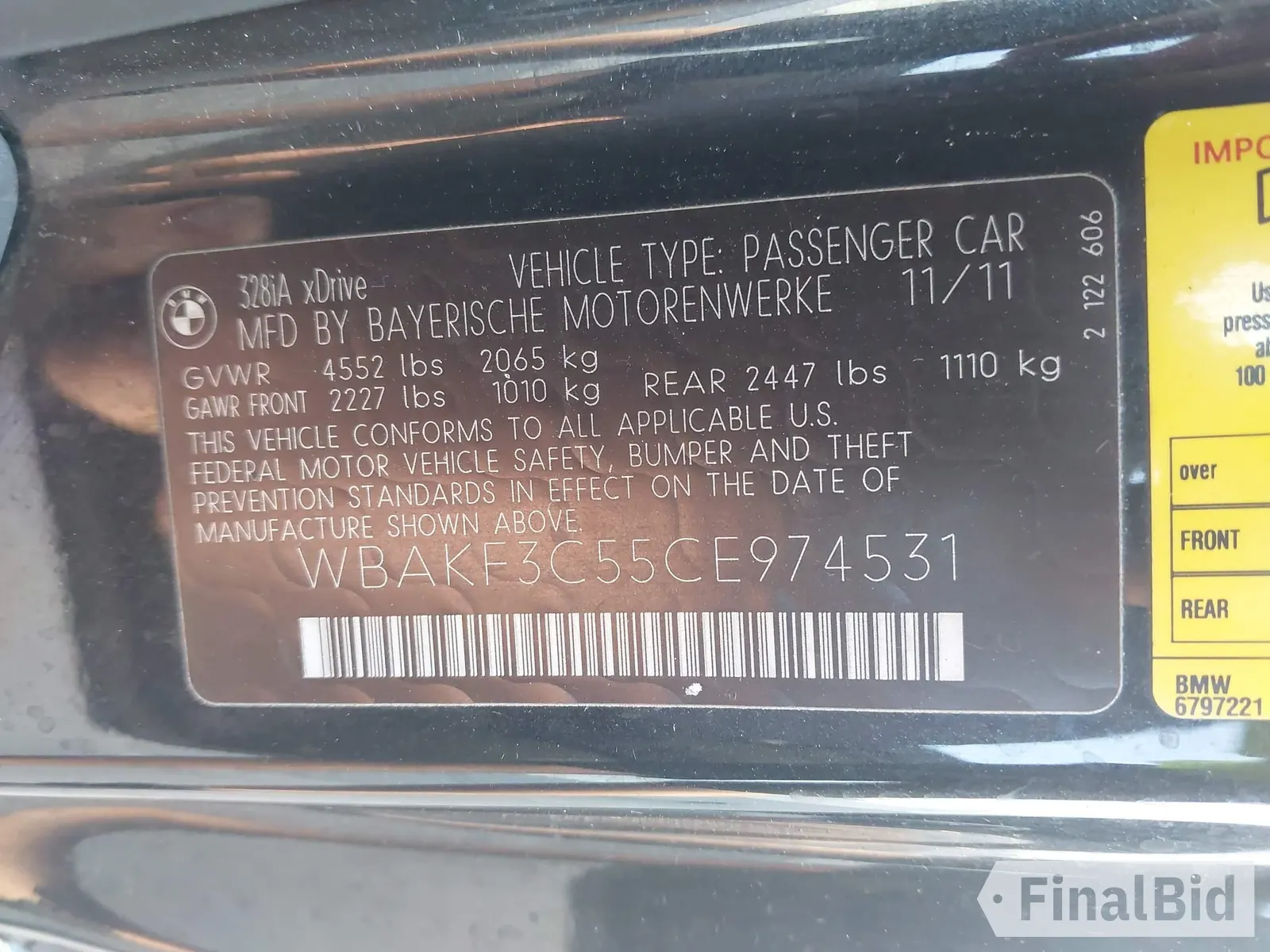 2012 BMW 3 Series 328i xDrive