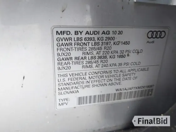 2021 Audi Q7 Premium