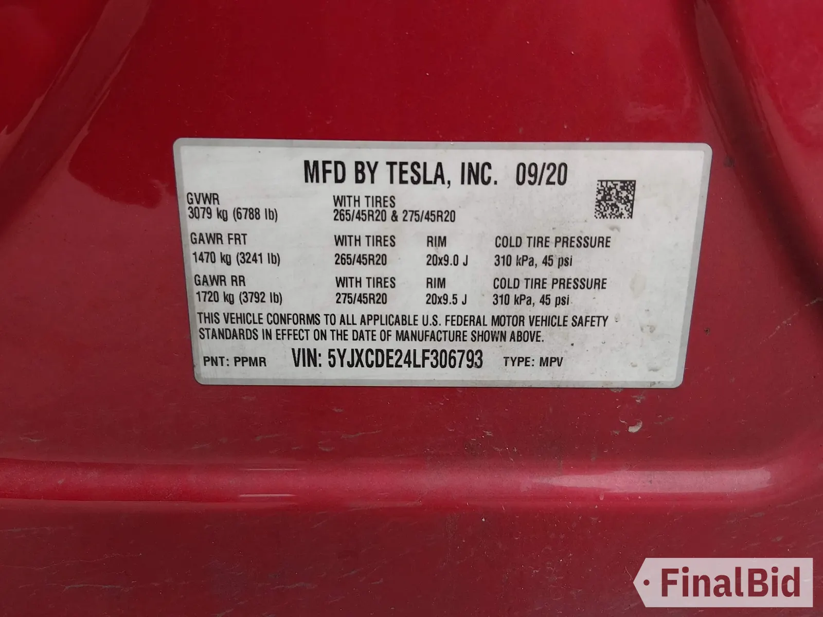 2020 Tesla Model X Long Range