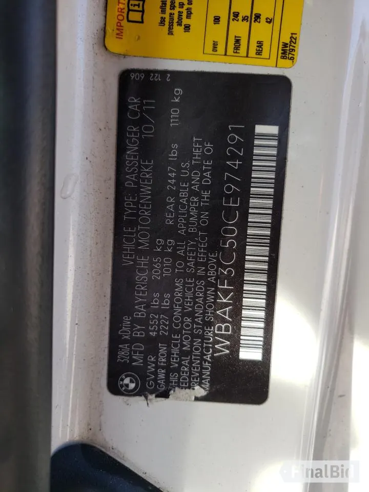 2012 BMW 3 Series 328i xDrive