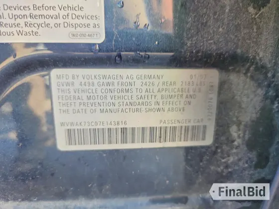 2007 Volkswagen Passat