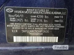 2012 Hyundai Sonata SE