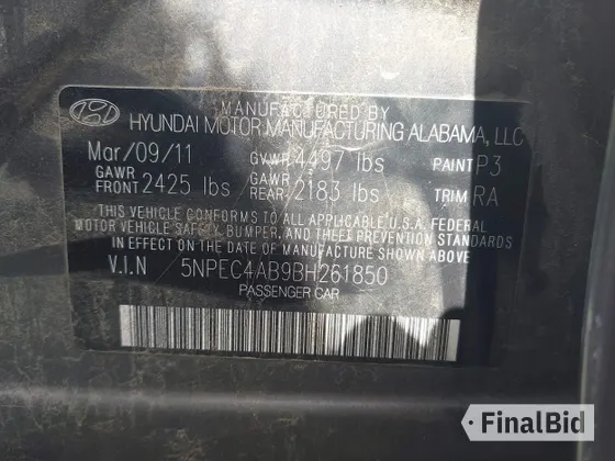 2011 Hyundai Sonata Limited