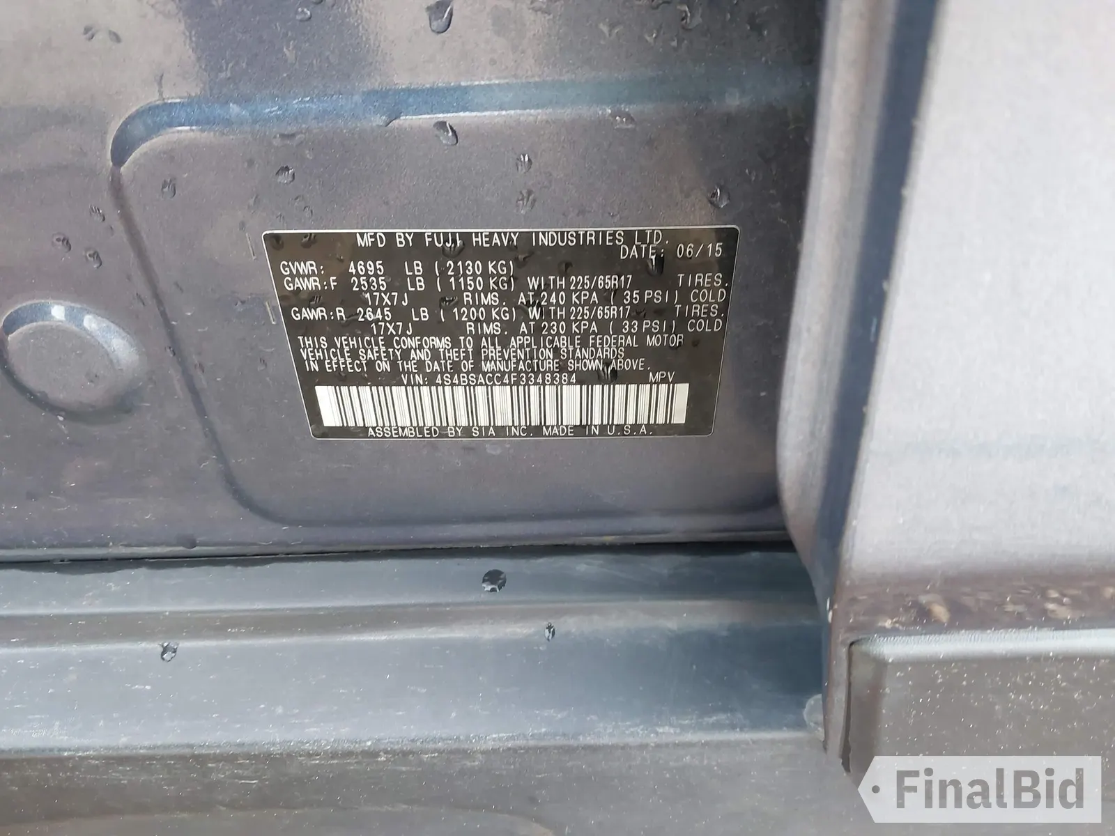 2015 Subaru Outback Premium